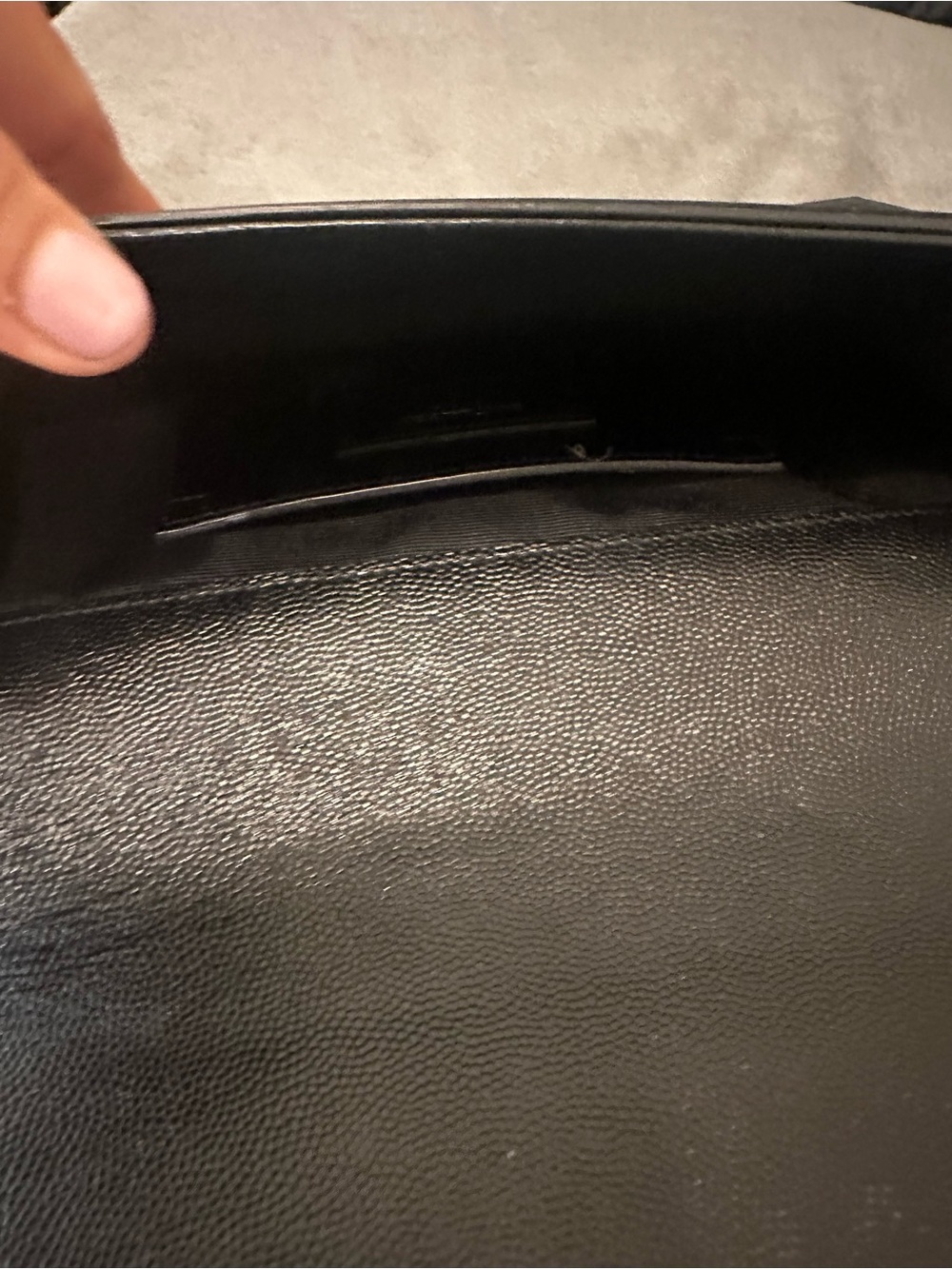 Saint Laurent Black Leather Clutch - Picture 5 of 6